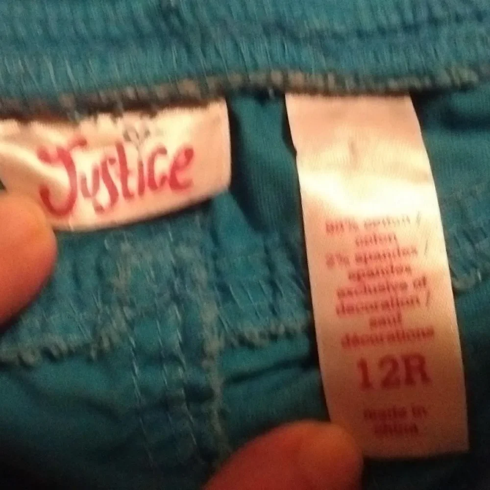 JUSTICE GIRL'S DRAWSTRING SHORTS 12R